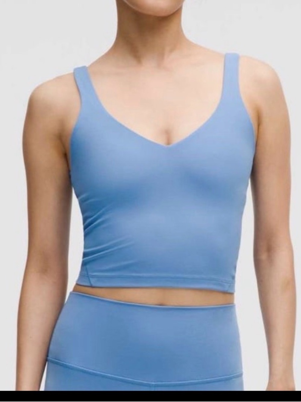 Lululemon Align Tank Cropped Size 6 blue